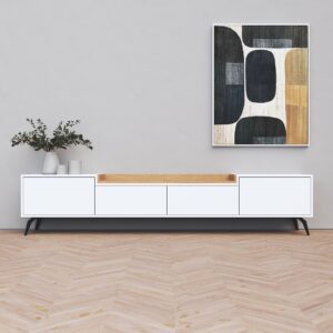 מזנון לסלון דגם ריין צבע לבן