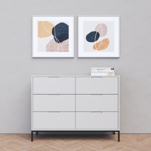 קומודה דגם אלין אפור 2