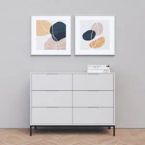 קומודה דגם אלין אפור 2