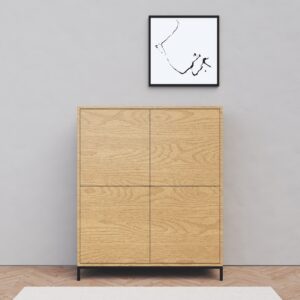 קומודה דגם קוביה עץ