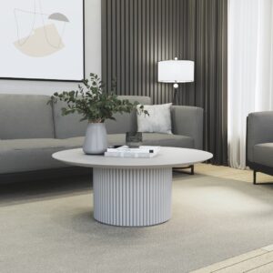 שולחן סלון דגם ונציה לבן אפור