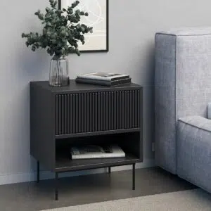 שידת צד מיטה דגם קמפלה שחור