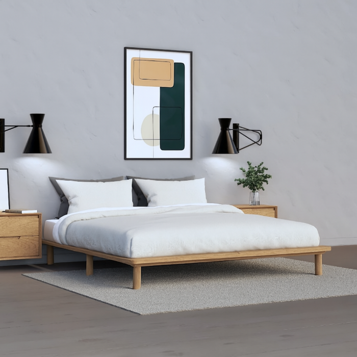 מיטה זוגית מעץ מלא דגם ״Classic״