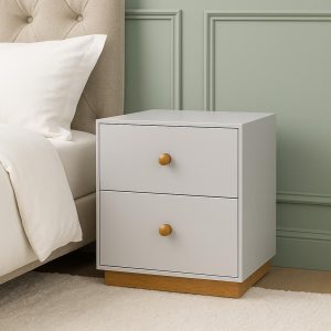 שידת צד מידה דגם גיי לבן