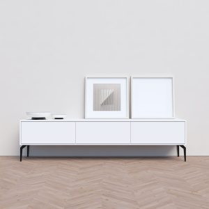 מזנון לסלון דגם נאפולי לבן 8