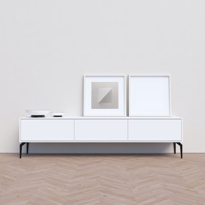 מזנון לסלון דגם נאפולי לבן 8