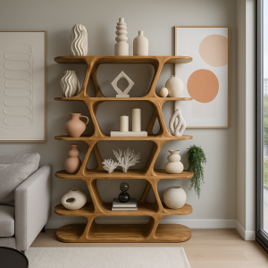 ספריה דגם איזבל עץ מנגו 2 1