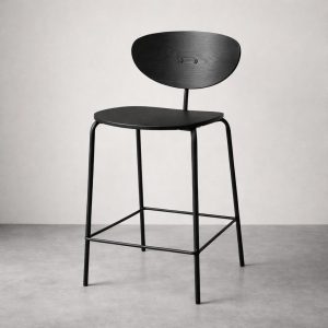 כיסא בר דגם קלאסיק שחור